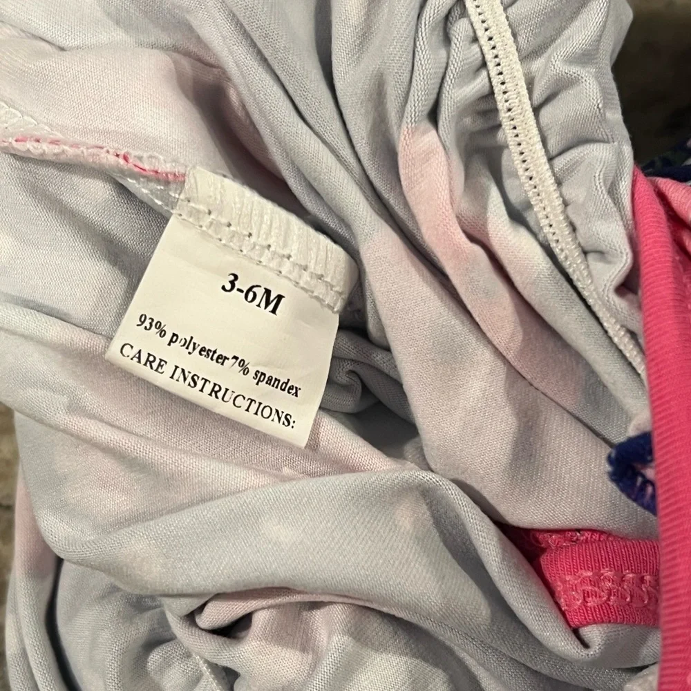 Purple with Pink Roses Ruffle Romper - Picture 3 of 3